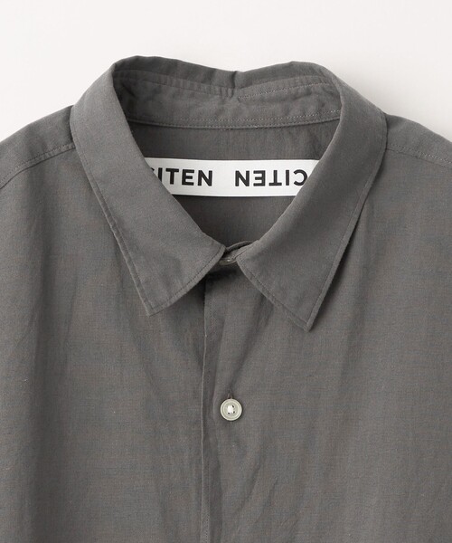 CITEN（シテン）の「＜CITEN＞コットンリネンオーバーシャツ（シャツ/ブラウス・メンズ・ネイビー/ダークグレー/ナチュラル・M/L）」の18枚目の写真