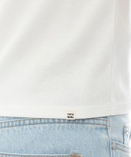 BILLABONG(ビラボン)の「BILLABONG レディース RINGER BABY FIT TEE Tシャツ 【2025年春夏モデル】ビラボンロゴバインダーネックリンガー半袖Tシャツ(Tシャツ/カットソー・レディース・ホワイト/オフホワイト・MEDIUM)」の8枚目の写真