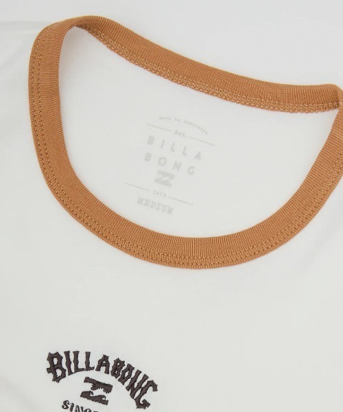 BILLABONG(ビラボン)の「BILLABONG レディース RINGER BABY FIT TEE Tシャツ 【2025年春夏モデル】ビラボンロゴバインダーネックリンガー半袖Tシャツ(Tシャツ/カットソー・レディース・ホワイト/オフホワイト・MEDIUM)」の9枚目の写真