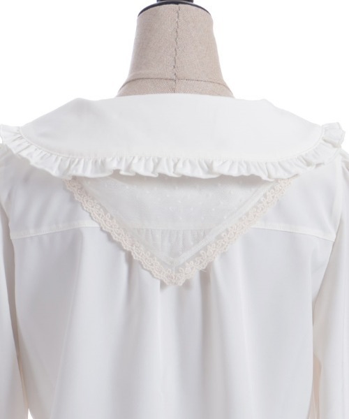 axes femme POETIQUE（アクシーズファムポエティック）の「バブーシュカ付ウサギ刺繍ブラウス（シャツ/ブラウス・レディース・ピンク/キナリ/ネイビー・MEDIUM）」の22枚目の写真