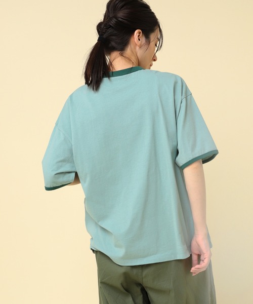 RNA-N(アールエヌエーエヌ)の「M2433 刺繍ロゴリンガーT(Tシャツ/カットソー・レディース・ラベンダー/ライトグリーン/ライトブラウン・FREE)」の7枚目の写真