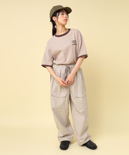 RNA-N(アールエヌエーエヌ)の「M2433 刺繍ロゴリンガーT(Tシャツ/カットソー・レディース・ラベンダー/ライトグリーン/ライトブラウン・FREE)」の19枚目の写真