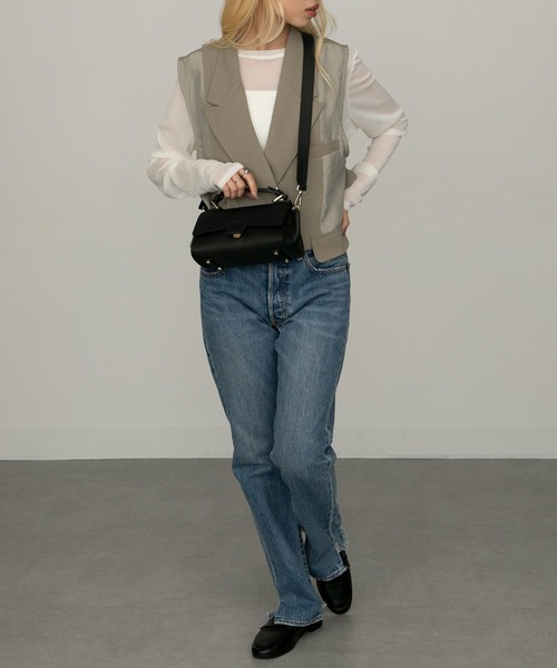 LORISTELLA（ロリステッラ）の「【LORISTELLA】レザーフラップ2WAYハンドバッグ ショルダーバッグ BETTILOU 2837N（ショルダーバッグ・レディース・ピンク/ブラック/グレイッシュベージュ・FREE）」の16枚目の写真