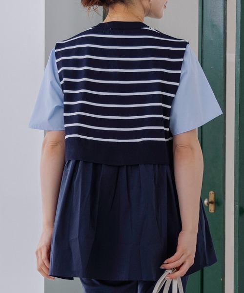 Sono（ソーノ）の「【SONO/ソーノ】ﾊｲﾌﾞﾘｯﾄﾞﾁｭﾆｯｸｼﾞﾚｶｰﾃﾞｨｶﾞﾝ（ニット/セーター・レディース・ホワイト×ネイビー/ブラック/ホワイト×ブラック/ホワイト・F）」の19枚目の写真