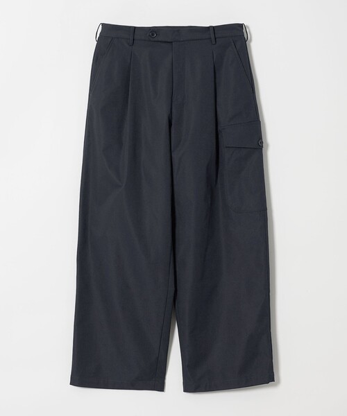 セール】【ZOZO限定】ポリエステル ツイル 1ポケット ワイドパンツ