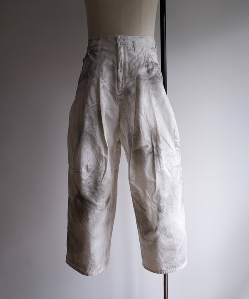 SHINYAKOZUKA（シンヤコヅカ）の「WASHED Hi BAGGY（チノパンツ・メンズ・ホワイト/ベージュ・M/S）」の2枚目の写真