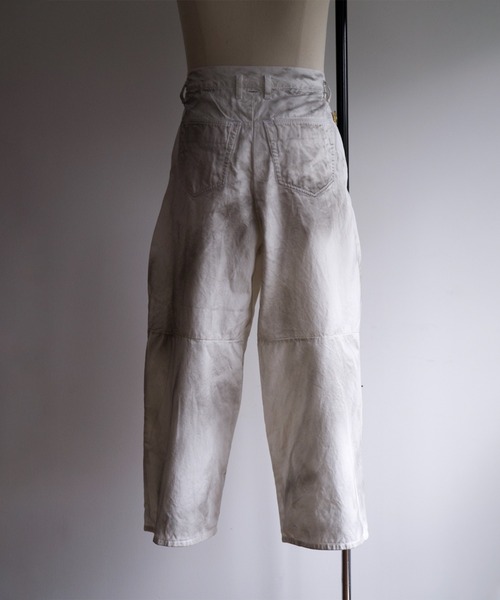 SHINYAKOZUKA（シンヤコヅカ）の「WASHED Hi BAGGY（チノパンツ・メンズ・ホワイト/ベージュ・M/S）」の5枚目の写真