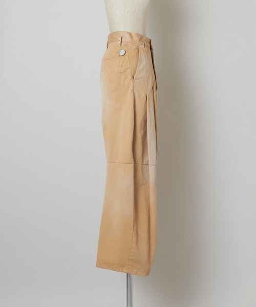 SHINYAKOZUKA（シンヤコヅカ）の「WASHED Hi BAGGY（チノパンツ・メンズ・ホワイト/ベージュ・M/S）」の4枚目の写真