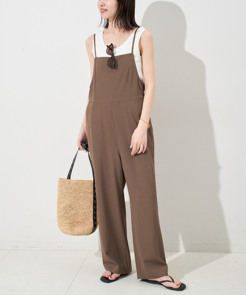 ★25SS完売品★SLOBE IENA イエナ　ナローサロペット×TEEセット ☆25SS完売品☆SLOBE IENA イエナ ナローサロペット×TEEセット