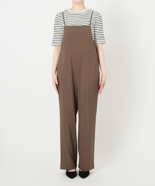 新品スローブイエナ　ナローサロペット×TEEセット　38 SLOBE IENA｜《2枚セット》ナローサロペット*TEEセット