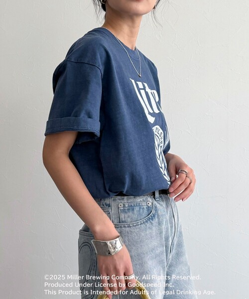 fredy emue(フレディエミュ)の「【GOOD ROCK SPEED/グッドロックスピード】Miller LITE 半袖Tシャツ(Tシャツ/カットソー・レディース・ネイビー/オフホワイト・38)」の17枚目の写真