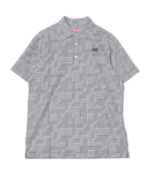 NEW BALANCE（ニューバランス）の「ニューバランス New Balance S/SLEEVE COLLAR SHIRT（シャツ/ブラウス・メンズ・ブラック/グレー・M/L/LL/3L）」の2枚目の写真