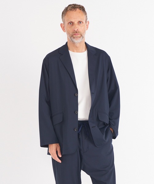 White Mountaineering BLK テーラードジャケット 別注 STRETCHED HYBRID JACKET(0 BLACK): White Mountaineering