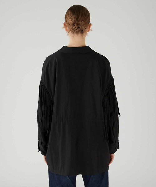 ジャケット・アウター crinkle fringe M65 jacket crinkle crinkle crinkle】fringe M65 jacket/フリンジM-65