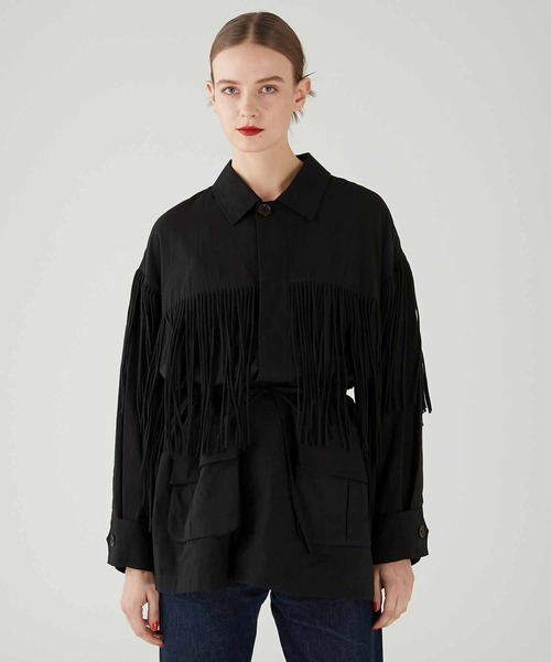 セール】【crinkle crinkle crinkle】fringe M65 jacket/フリンジM-65