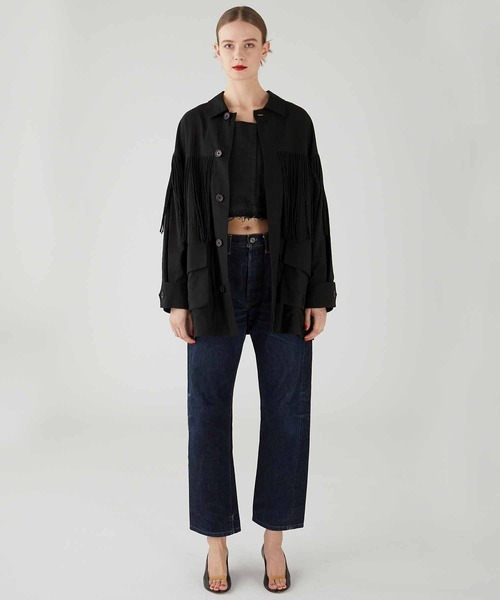 crinkle crinkle crinkle】fringe M65 jacket/フリンジM-65