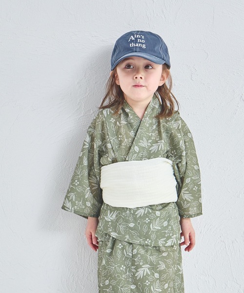 【新品タグ付き】ペアマノン　浴衣　ブラックフラワー　140センチ 新品タグ付きペアマノン 浴衣 ブラックフラワー 140センチ 浴衣単品