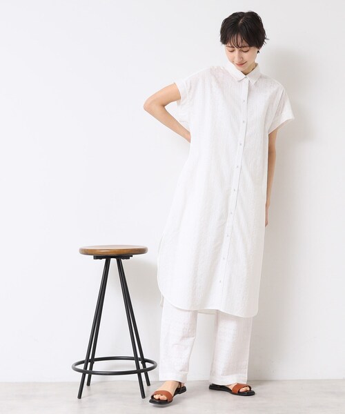 デッサンモード 茶 長袖 ワンピース 1 未使用 Sawa a la mode ワンピース レディース ハイネック 長袖 リブ