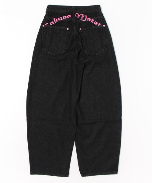 UP START（アップスタート）の「【LAMPOON】ヒップ刺繍バルーンデニムパンツ（デニムパンツ・レディース・ブラック・LARGE/SMALL/MEDIUM）」の20枚目の写真