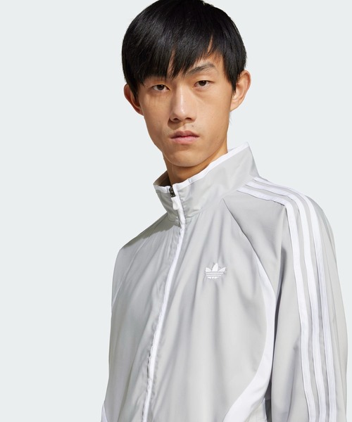 adidas（アディダス）の「アディカラー チームガイスト トラックトップ（ジャージ） / トラックジャケット / アディダスオリジナルス adidas Originals（ナイロンジャケット・メンズ・グレー/ブラック/ホワイト・XX-LARGE/3XL/LARGE/MEDIUM/SMALL/X-LARGE/X-SMALL）」の17枚目の写真