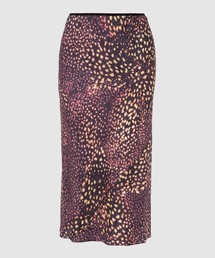 DRIES VAN NOTEN ひざ丈スカート 茶x紺(総柄) 2007725A0076 DRIES VAN NOTEN - DRIES VAN NOTEN ひざ丈スカート 36(XS位) 茶
