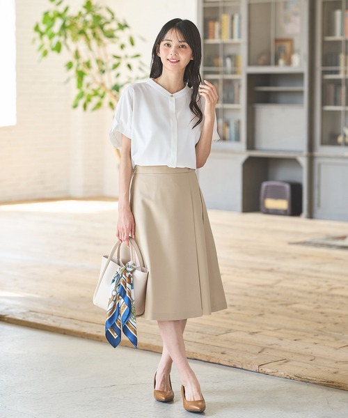 Honeys(ハニーズ)の「ビット付フレアスカート(スカート・レディース・ブラック/オレンジ/ネイビー/ベージュ・3L/L/LL/M/S)」の6枚目の写真