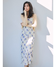 シフォン キャミワンピ」に該当するワンピース（無地