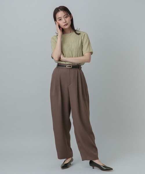 GLOBAL WORK(グローバルワーク)の「MATINEE LINE/ナミナミストライププルオーバー半袖/327909(Tシャツ/カットソー・レディース・ブラック/セージグリーン/アイボリー・LARGE/MEDIUM)」の11枚目の写真