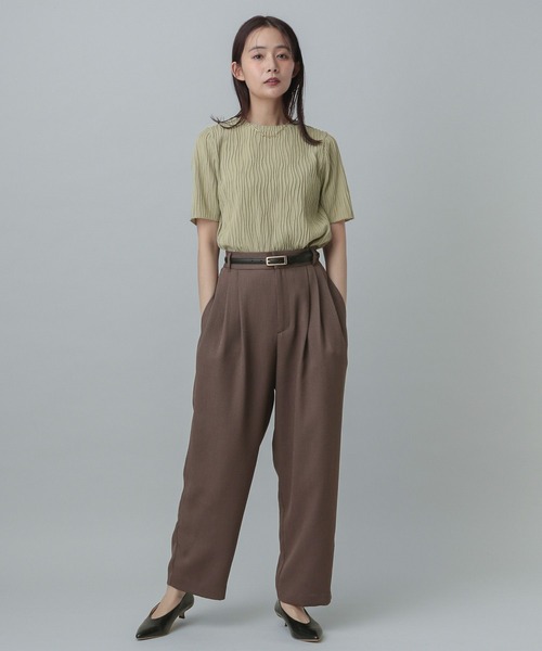 GLOBAL WORK(グローバルワーク)の「MATINEE LINE/ナミナミストライププルオーバー半袖/327909(Tシャツ/カットソー・レディース・ブラック/セージグリーン/アイボリー・LARGE/MEDIUM)」の12枚目の写真