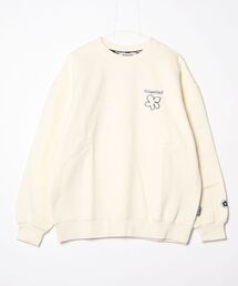 writing flower logo sweat
