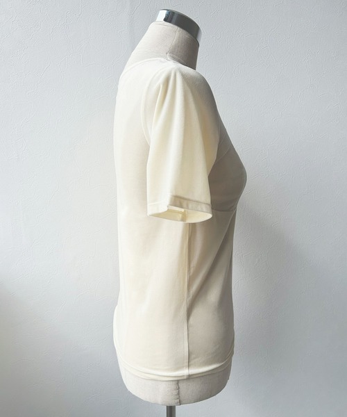 rectangle（レクタングル）の「ビスチェデザインシアーベロアトップス（Tシャツ/カットソー・レディース・アイボリー/ネイビー/ブラウン・FREE）」の13枚目の写真