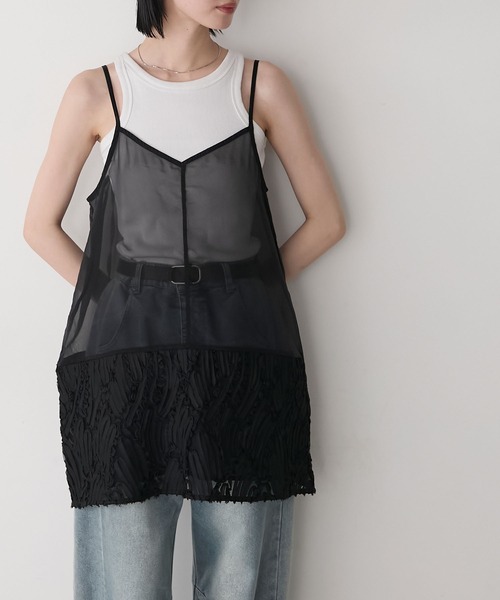 ポンチ×チュール ワンピース(110-130cm)（98-09OG03-204