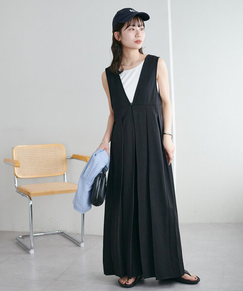 セール】○【WEB限定】プリーツサロペット（サロペット/オーバーオール