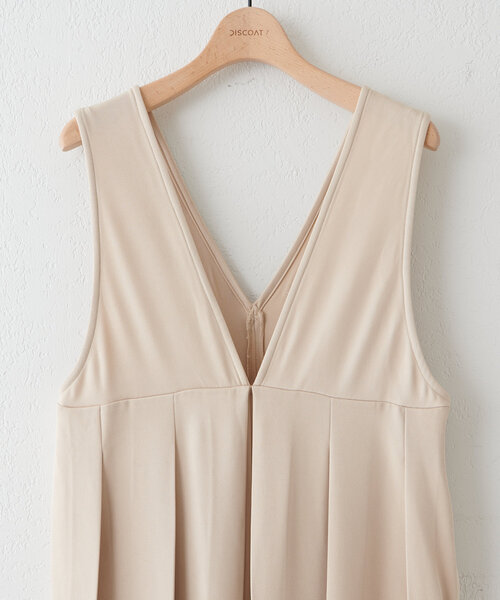 DISCOAT（ディスコート）の「【WEB限定】プリーツサロペット（サロペット/オーバーオール・レディース・ブラック/アイボリー/グレー・MEDIUM）」の17枚目の写真