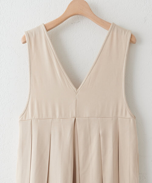 DISCOAT（ディスコート）の「【WEB限定】プリーツサロペット（サロペット/オーバーオール・レディース・ブラック/アイボリー/グレー・MEDIUM）」の19枚目の写真