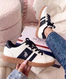 U.S. POLO ASSN ラインデザイン カジュアル ローカットスニーカー