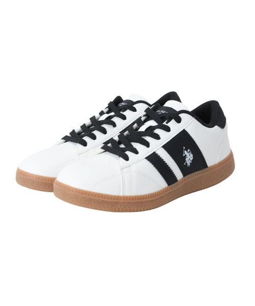 U.S. POLO ASSN.(ユーエスポロアッスン)の「U.S. POLO ASSN ラインデザイン カジュアル ローカットスニーカー(スニーカー・レディース・ブラック/ホワイト/ベージュ・22.5cm/23.0cm/23.5cm/24.0cm/24.5cm)」の11枚目の写真