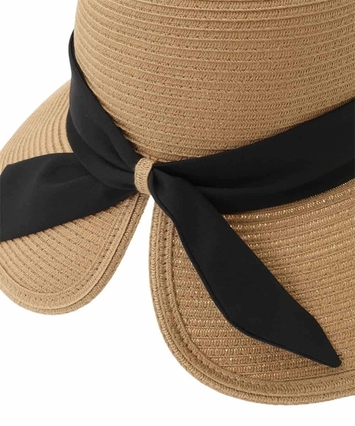 a.v.v（アーヴェヴェ）の「【洗える】リボンブレードハット（ハット・レディース・サンドベージュ/ベージュ・38）」の9枚目の写真