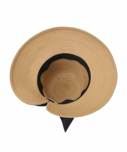 a.v.v（アーヴェヴェ）の「【洗える】リボンブレードハット（ハット・レディース・サンドベージュ/ベージュ・38）」の10枚目の写真