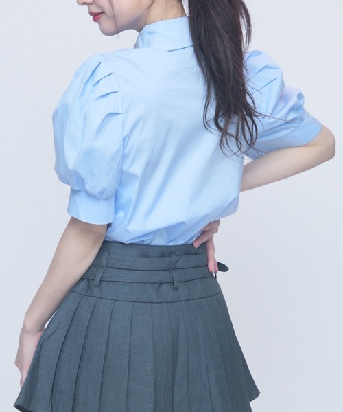 TITTY&CO.(ティティーアンドコー)の「ロマンティックフリルブラウス(シャツ/ブラウス・レディース・ブルー/ブラック/ホワイト・FREE)」の19枚目の写真