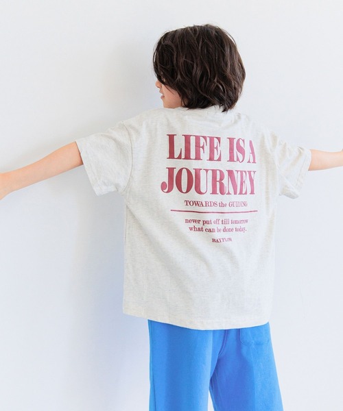 BAYFLOW（ベイフロー）の「[元気なビタミンカラー♪]アソートプリントビッグT(KIDS)（Tシャツ/カットソー・キッズ・アイボリー/ライトグリーン/オレンジ/パープル・110cm/120cm/130cm/140cm/150cm）」の11枚目の写真