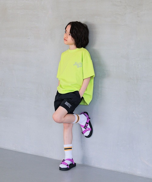 BAYFLOW（ベイフロー）の「[元気なビタミンカラー♪]アソートプリントビッグT(KIDS)（Tシャツ/カットソー・キッズ・アイボリー/ライトグリーン/オレンジ/パープル・110cm/120cm/130cm/140cm/150cm）」の12枚目の写真