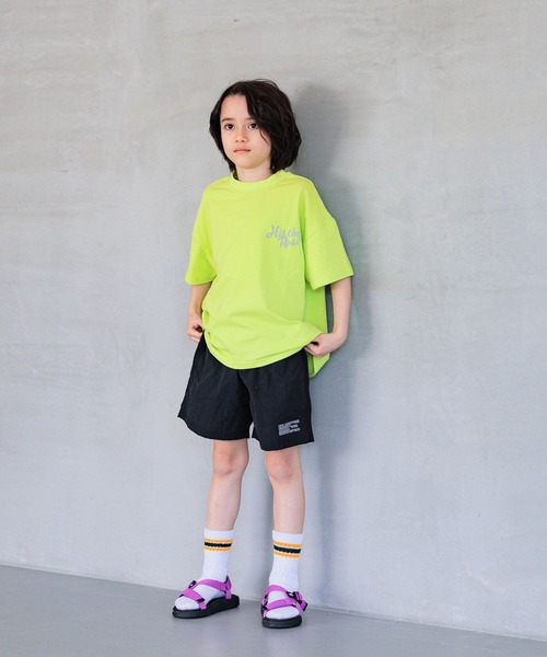 BAYFLOW（ベイフロー）の「[元気なビタミンカラー♪]アソートプリントビッグT(KIDS)（Tシャツ/カットソー・キッズ・アイボリー/ライトグリーン/オレンジ/パープル・110cm/120cm/130cm/140cm/150cm）」の13枚目の写真