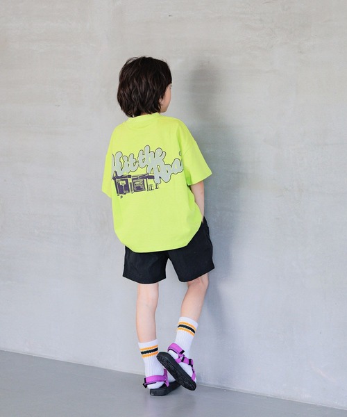 BAYFLOW（ベイフロー）の「[元気なビタミンカラー♪]アソートプリントビッグT(KIDS)（Tシャツ/カットソー・キッズ・アイボリー/ライトグリーン/オレンジ/パープル・110cm/120cm/130cm/140cm/150cm）」の14枚目の写真