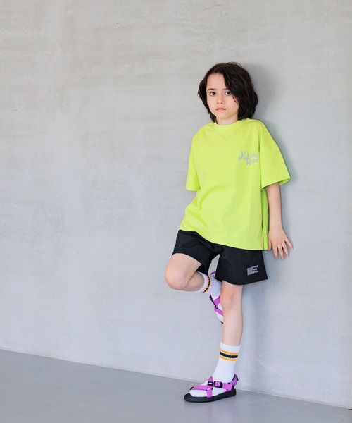 BAYFLOW（ベイフロー）の「[元気なビタミンカラー♪]アソートプリントビッグT(KIDS)（Tシャツ/カットソー・キッズ・アイボリー/ライトグリーン/オレンジ/パープル・110cm/120cm/130cm/140cm/150cm）」の15枚目の写真