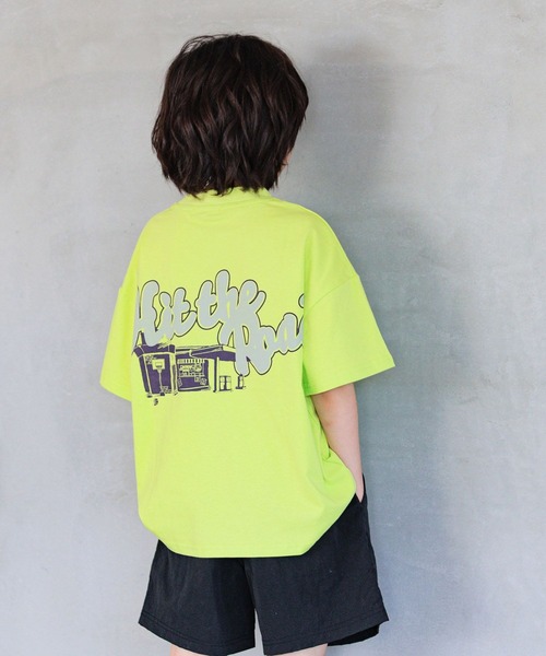 BAYFLOW（ベイフロー）の「[元気なビタミンカラー♪]アソートプリントビッグT(KIDS)（Tシャツ/カットソー・キッズ・アイボリー/ライトグリーン/オレンジ/パープル・110cm/120cm/130cm/140cm/150cm）」の16枚目の写真