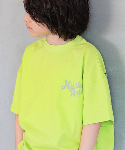BAYFLOW（ベイフロー）の「[元気なビタミンカラー♪]アソートプリントビッグT(KIDS)（Tシャツ/カットソー・キッズ・アイボリー/ライトグリーン/オレンジ/パープル・110cm/120cm/130cm/140cm/150cm）」の18枚目の写真