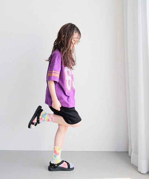 BAYFLOW（ベイフロー）の「[元気なビタミンカラー♪]アソートプリントビッグT(KIDS)（Tシャツ/カットソー・キッズ・アイボリー/ライトグリーン/オレンジ/パープル・110cm/120cm/130cm/140cm/150cm）」の20枚目の写真