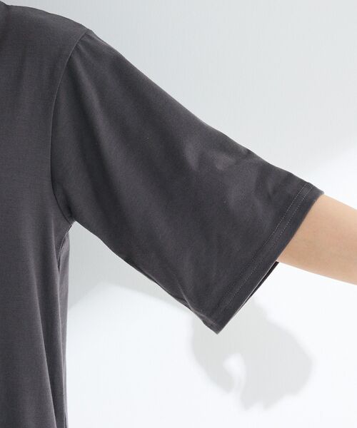 Green　Parks（グリーンパークス）の「裾レースドッキングカットロゴチュニック（チュニック・レディース・チャコールグレー/オフホワイト/カーキ・FREE）」の14枚目の写真