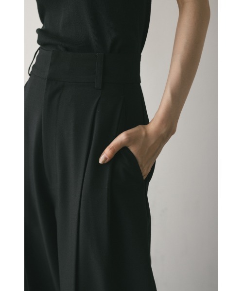 STYLEMIXER（スタイルミキサー）の「【WEB限定】ベーシックツータックパンツロング（スラックス・レディース・アイボリー/グレー/ブラック/ベージュ・SMALL/MEDIUM）」の7枚目の写真